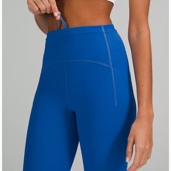 Lululemon swift speed hi-rise crop 23” blazer blue tone leggings - Picture 3 of 8